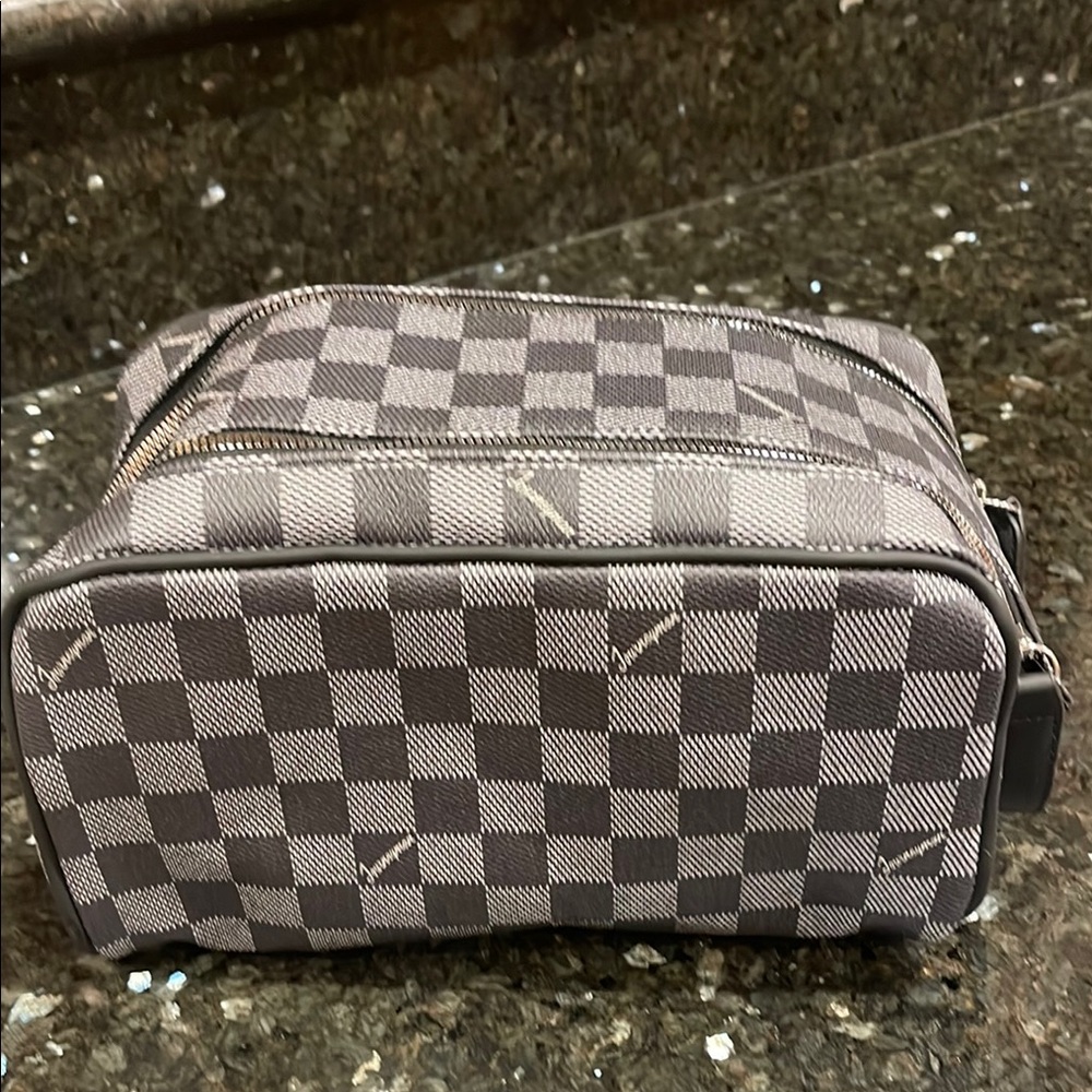 Checkered Gray Men's Bag travel bag